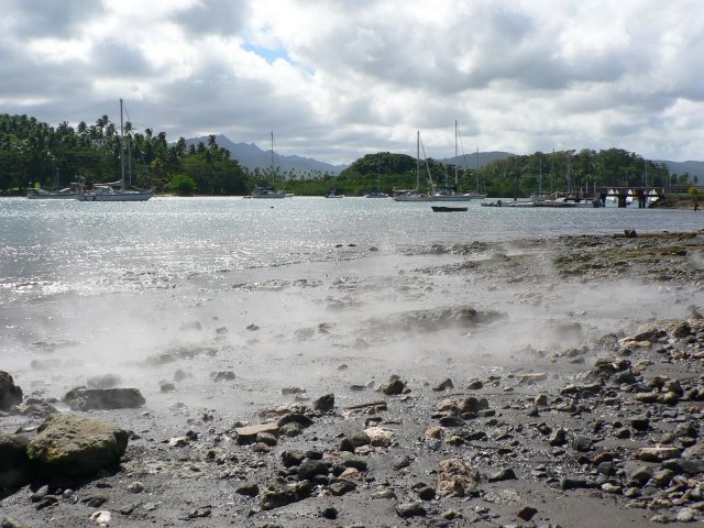 12- Les sources chaudes emergent a maree basse 